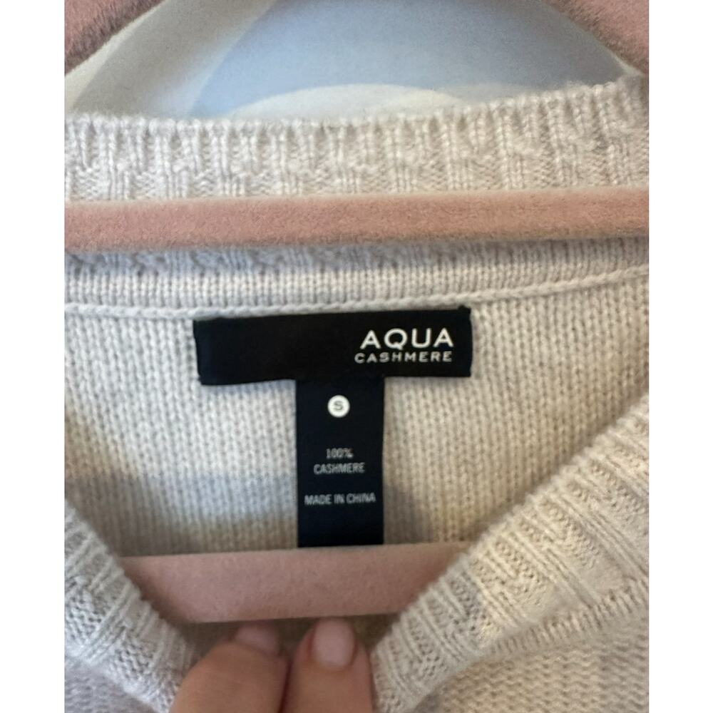 Aqua 100% cashmere light pink sweater - Picture 10 of 10